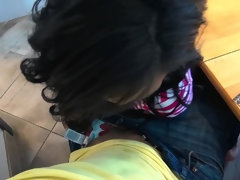 Negro, Mamada, Ébano, Corridas faciales, Pajear, Cocina, Masturbación, Afeitado