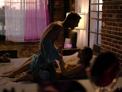 Amerikaans, Kont, Slaapkamer, Bruinharig, Bedriegen, Zoenen, Likken, Billekoek