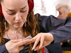 ブロンド, エロ熟女, チン, デカチンの, 熟年, 母, 怪物, 自然山雀