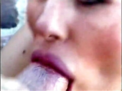 Beauté, Gros seins, Sucer une bite, Queue, Hard, De plein air, Piscine, Chatte