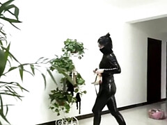 Asiatique, Bondage domination sadisme masochisme, Brunette brune, Femme dominatrice, Fétiche, Talons, Lesbienne, Collant