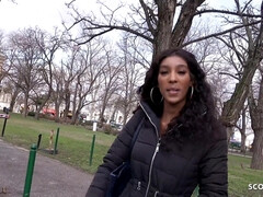18, チン, 黒人, 女, ドイツ人, ハードコア, 公共, 現実