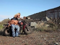 ブロンド, イく瞬間, 顔射, アウトドア