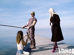 美女, デカ尻, デカパイ, フェラチオ, ハードコア, 自然山雀, アウトドア, 現実