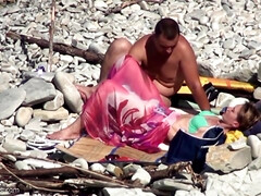 素人, ビーチ, ブロンド, イマラチオ, チン, オーガズム, アウトドア, オッパイの