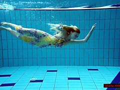 ビーチ, ブロンド, ヌード, ヌーディスト, プール, ロシア人, オッパイの, 水中