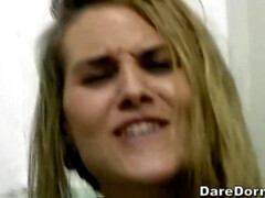 Blondine, Braunhaarige, Öl, Piercing, Dürr, Hoch