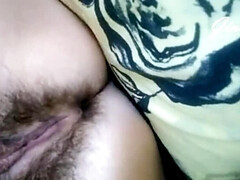 Russian hairy MILF GinnaGg squirts while you jerk off to her pussy
