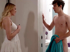 18, アメリカ人, デカチン, ブロンド, フェラチオ, 捕まる, ティーン, 締まりの良い