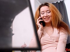 素人, 中出し, イく瞬間, 指いじり, オマンコ, 赤毛, 叫ぶ, ティーン