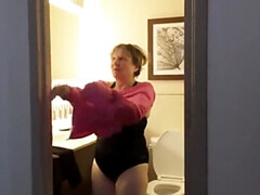 お婆さん, 公共, 水着