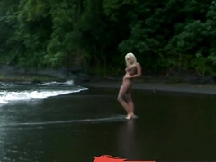 Strand, Blond, Pijpbeurt, Lul, Masturbatie, Buiten
