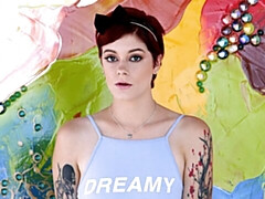 アナル, デカ尻, デカチン, フェラチオ, バック, 赤毛, ショートヘア