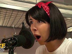 Asiático, Mamada, Divertido, Hd, Lamidas, Coño, Cabello corto, Tetas