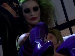 Joker fucks his slutty helper and gorgeous Catwoman