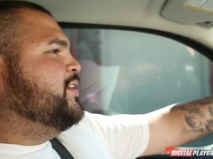 Pijpbeurt, Lul, Europees, Sperma in gezicht, Natuurlijke tieten, Buiten, Doordringend, Kut duiken