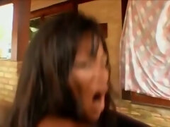 Анальный секс, Жопа, Большая жопа, Член, Сперма на лице, Милф, Масло, Сиськи