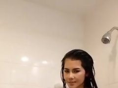 女, 指いじり, 露出狂, 軟体, キス, オマンコ, シャワー, ウェブカメラ