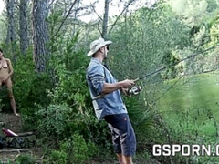 アナル, フェラチオ, ディルド, バック, ハードコア, 自然山雀, アウトドア, スペイン人