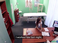 素人, フェラチオ, ハードコア, なめる, オフィス, オマンコ, ユニフォーム