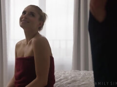 ブロンド, 爸, 娘, ハードコア, なめる, お仕置き, オマンコ, 剃毛