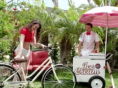 バック, 食べ物, ハードコア, なめる, 天然, 小柄, オマンコ, コキ