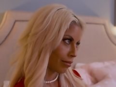 ベッドルーム, デカパイ, ブロンド, フェラチオ, 浮気者, Hd, キス, 馬乗り