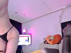 Enthousiasteling, Aziatisch, Lieveling, Koreaans, Ondergoed, Masturbatie, Alleen, Tieten likken