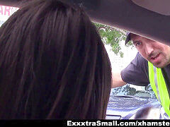 Brunette brune, Faciale, Petite femme, Maigrichonne, Adolescente, Nénés