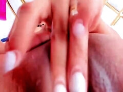 Arsch, Grosse titten, Braunhaarige, Latina, Masturbation, Natürlichen titten, Muschi, Solo