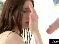 Braunhaarige, Masturbation, Muschi, Rasiert, Erotischer film, Solo, Jungendliche (18+), Spielzeuge