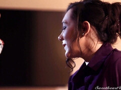 舐める尻, デカパイ, 茶髪の, キス, レズビアン, なめる, ピアス, オッパイの