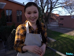 Любители, Азиатки, Брюнетки, Член, Межрасовый секс, На природе, От первого лица, Сиськи