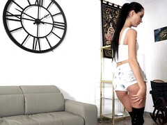 Sadomasochismus, Braunhaarige, Schwanz, Fetisch, Hardcore, Jungendliche (18+), Titten