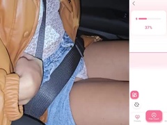デカパイ, 車, Hd, 自家製, シゴき, ラティーナ, 赤毛, 一人