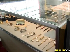 Hot redhead gets her boobs touched in public