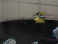 Amateur, Brunette brune, Exhib, Orgasme, Chatte, Rasée, Nénés, Voyeur