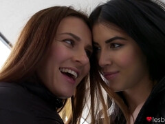 素人, キス, レズビアン, マッサージ, オイル