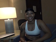 Verga grande, Negro, Linda, Ébano, Lesbiana