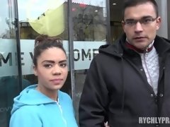 Leie, Schwarz, Schwarz, Hardcore, Geld, Im freien, Öffentlich, Titten