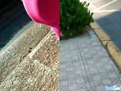 巨乳な, エロティック, ヨーロピアン, アウトドア, 馬乗り, スペイン人, フェラする, パイ刷り