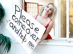 Verga grande, Rubia, Mamada, Tetas naturales, Cabello corto, Medias largas, Adolescente, Tetas