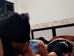 Amateur, Double pénétration, Pieds, Fétiche, Fétiche des pieds, Léchez, Plan cul à trois