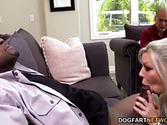 Verga grande, Tetas grandes, Negro, Rubia, Corridas, Interracial, Sexo fuerte, Esposa