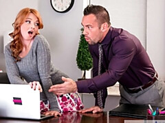 Grosser arsch, Grosser schwanz, Grosse titten, Blasen, Hundestellung, Zierlich, Rotschopf, Dürr