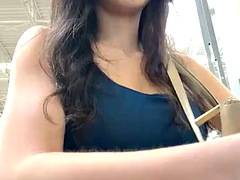 Amateur, Brunette brune, Béant, De plein air, Culottes ou slips, Solo, Nénés, Jouets