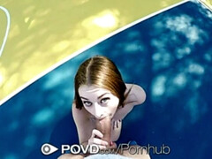 POVD March Madness pre game fuck and facial with Danni Rivers