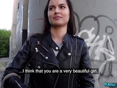 素人, フェラチオ, 茶髪の, ヨーロピアン, 自然山雀, アウトドア, 公共, ロシア人