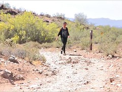 美女, 茶髪の, オナニー, アウトドア, タトゥー, オッパイの