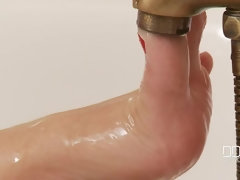 Checa, Fetiche de pies, Desnudo, Orgasmo, Perforación, Afeitado, Solo, Tetas